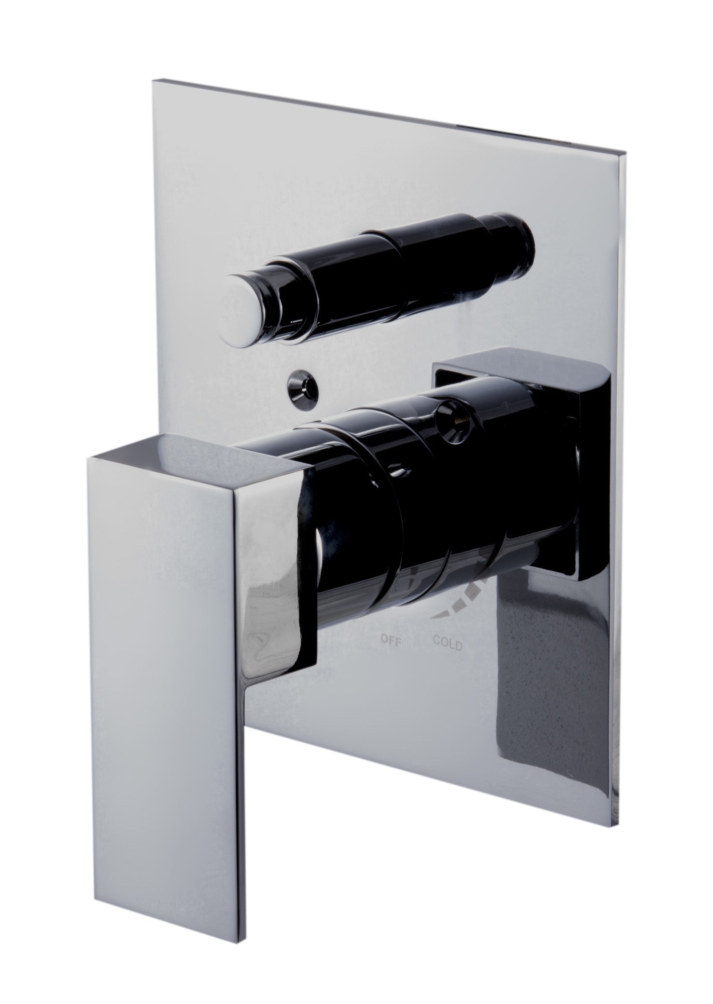 ALFI Brand - Polished Chrome Modern Square Pressure Balanced Shower Mixer with Diverter | AB6801-PC ALFI Brand - Polished Chrome Modern Square Pressure Balanced Shower Mixer with Diverter | AB6801-PC