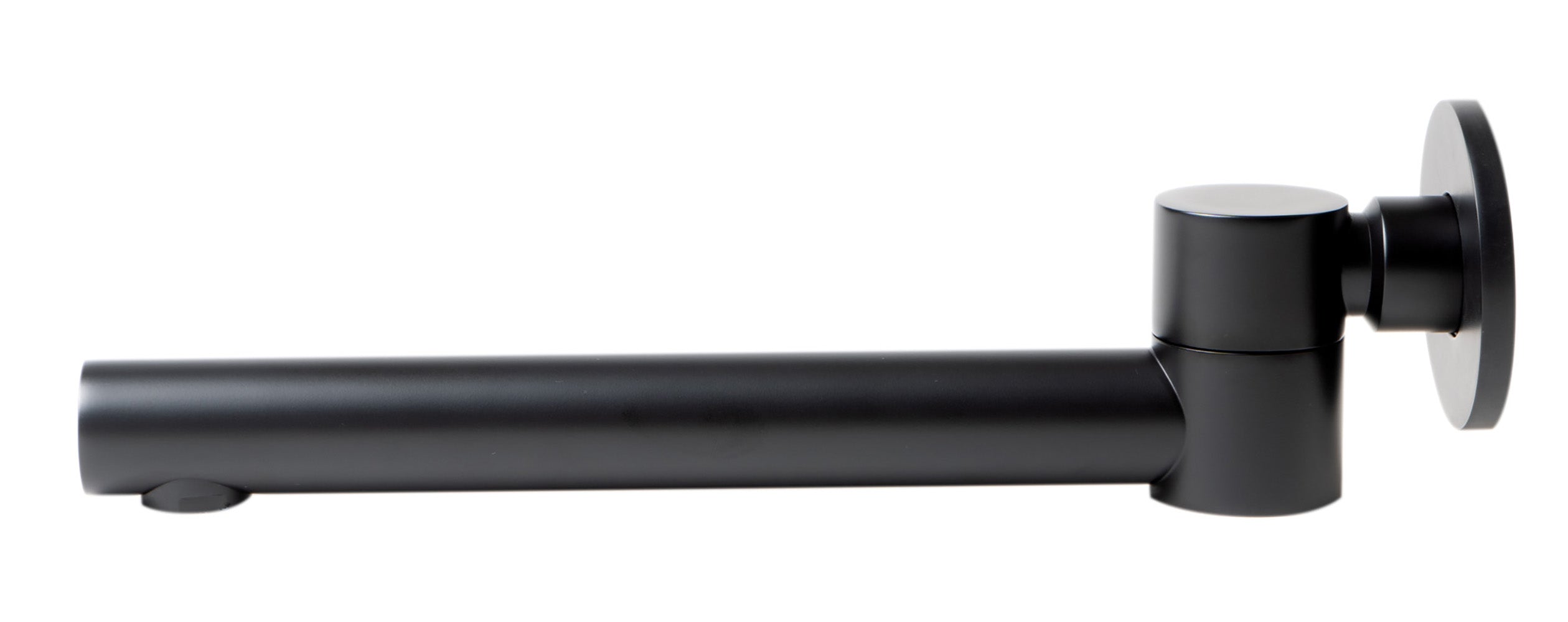 ALFI Brand - Black Matte Round Foldable Tub Spout | AB6601-BM ALFI Brand - Black Matte Round Foldable Tub Spout | AB6601-BM