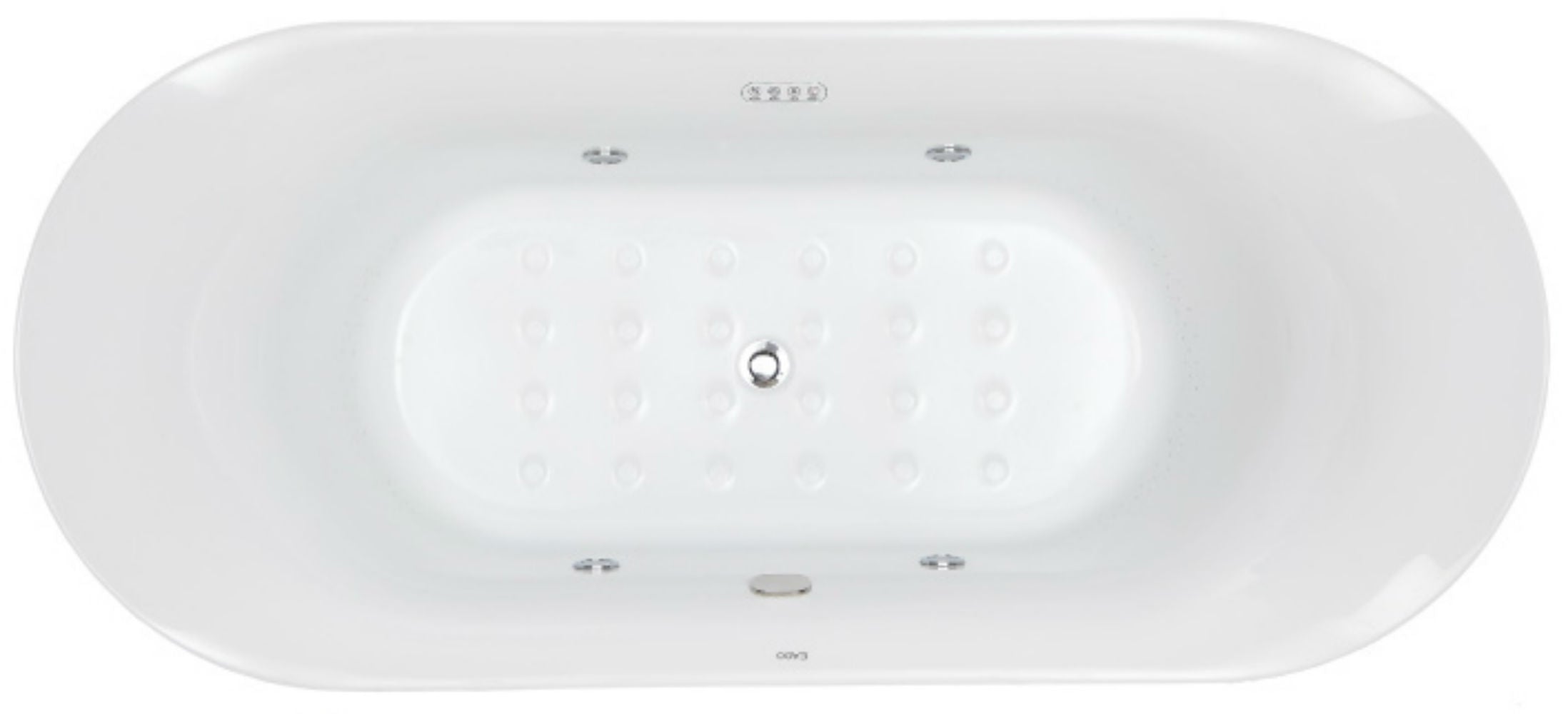 EAGO - 74" White Free Standing Air Bubble Bathtub | AM1900 EAGO - 74" White Free Standing Air Bubble Bathtub | AM1900