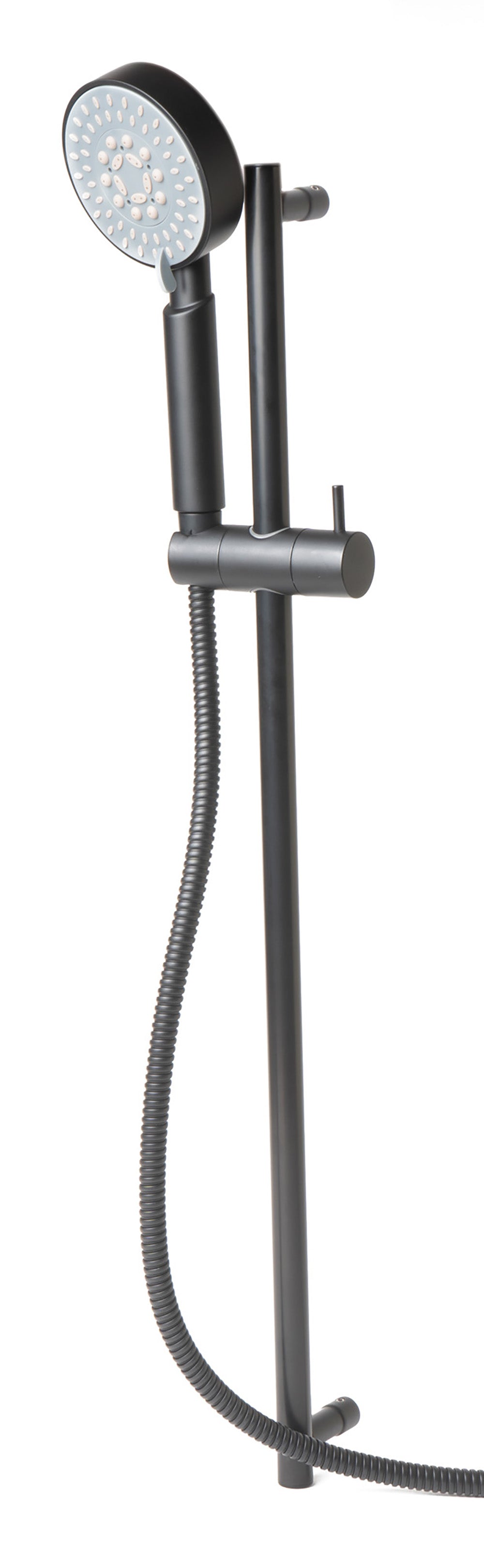 ALFI Brand - Black Matte Round Sliding Rail Hand Shower Set | AB7938-BM ALFI Brand - Black Matte Round Sliding Rail Hand Shower Set | AB7938-BM
