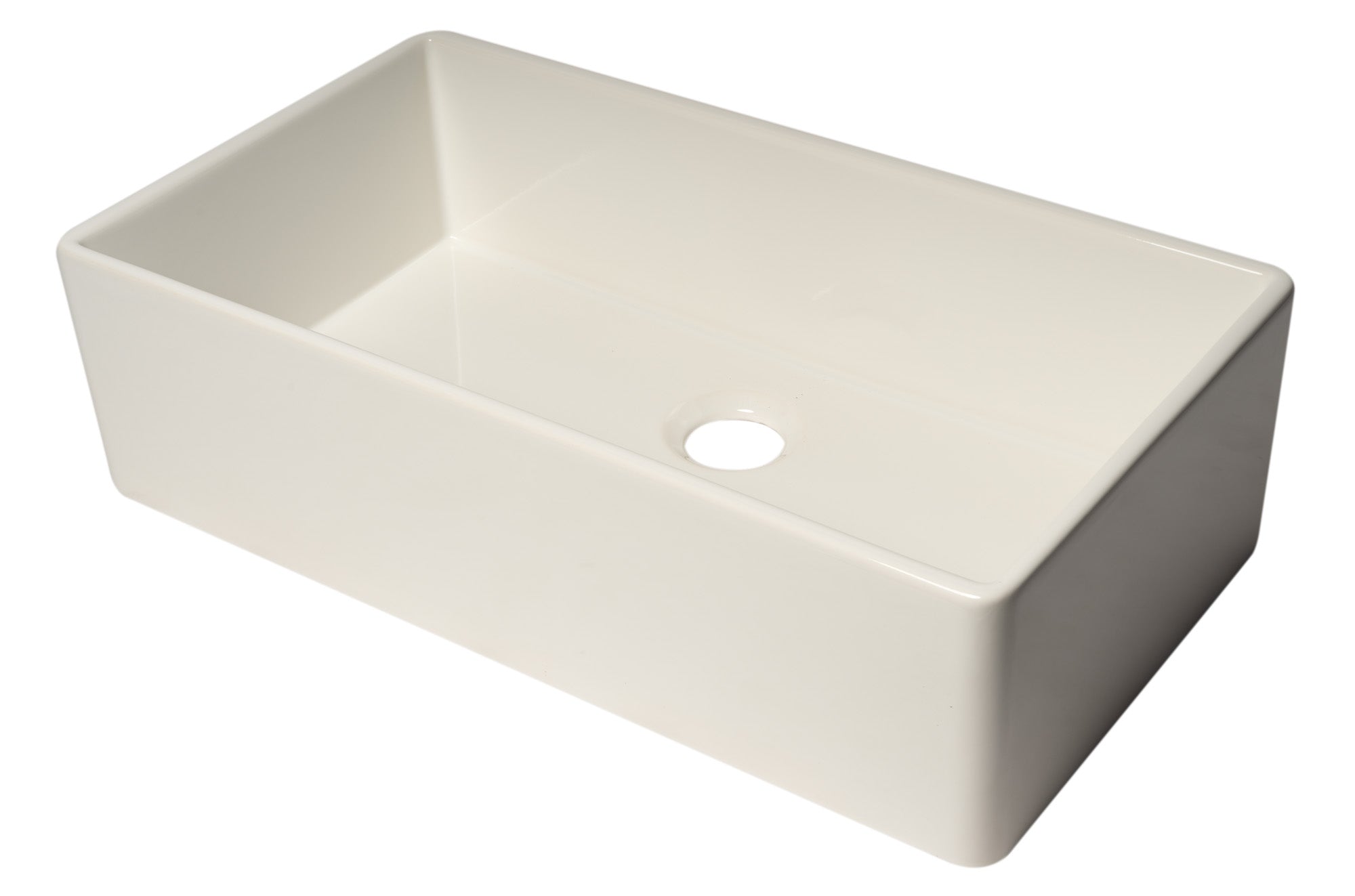 ALFI Brand - White 36" Smooth Apron Single Bowl Fireclay Farm Sink | AB536-W ALFI Brand - White 36" Smooth Apron Single Bowl Fireclay Farm Sink | AB536-W