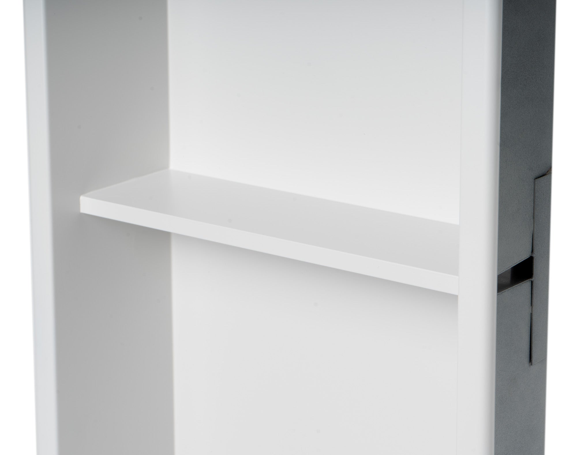 ALFI Brand - 12 x 24 White Matte Stainless Steel Vertical Double Shelf Bath Shower Niche | ABNC1224-W ALFI Brand - 12 x 24 White Matte Stainless Steel Vertical Double Shelf Bath Shower Niche | ABNC1224-W