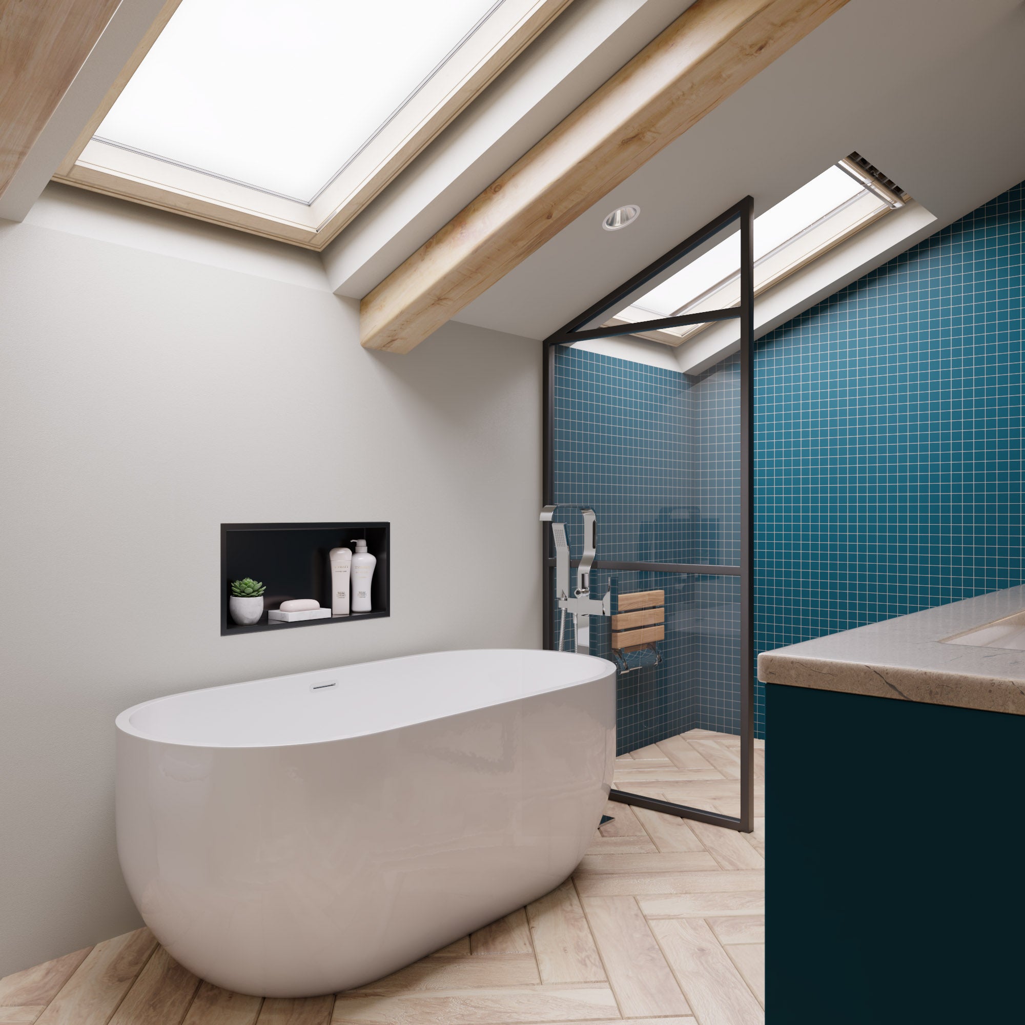 ALFI Brand - 59 inch White Oval Acrylic Free Standing Soaking Bathtub | AB8838 ALFI Brand - 59 inch White Oval Acrylic Free Standing Soaking Bathtub | AB8838