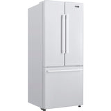 GALANZ - 29 Inch Freestanding French Door Refrigerator with 16 cu. ft. Total Capacity, 3 Glass Shelves, Crisper Drawer, Frost Free Defrost | GLR16FWEE16 GALANZ - 29 Inch Freestanding French Door Refrigerator with 16 cu. ft. Total Capacity, 3 Glass Shelves, Crisper Drawer, Frost Free Defrost | GLR16FWEE16