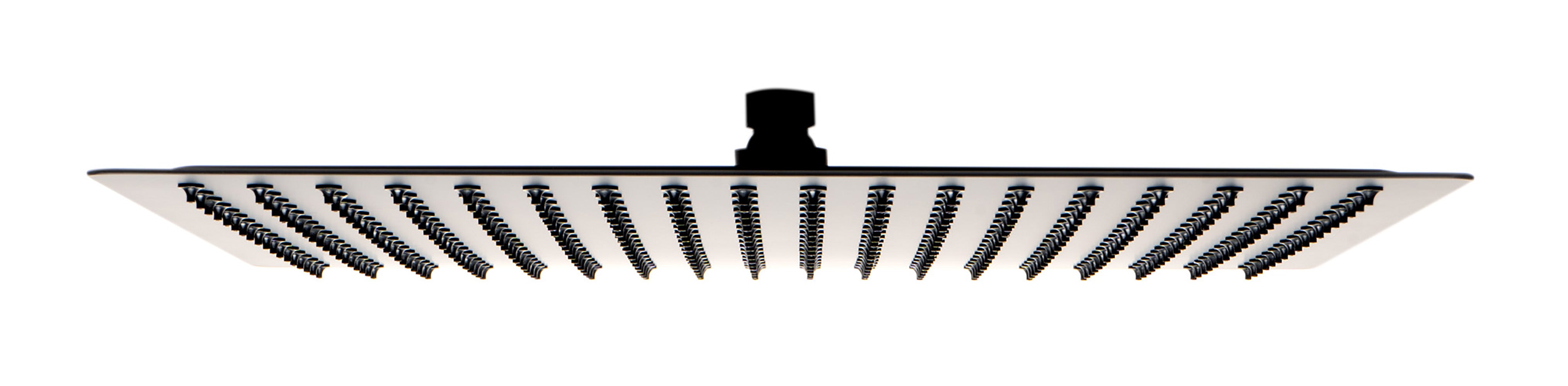 ALFI Brand - Matte Black Stainless Steel 16" Square Ultra-Thin Rain Shower Head | RAIN16S-BM ALFI Brand - Matte Black Stainless Steel 16" Square Ultra-Thin Rain Shower Head | RAIN16S-BM