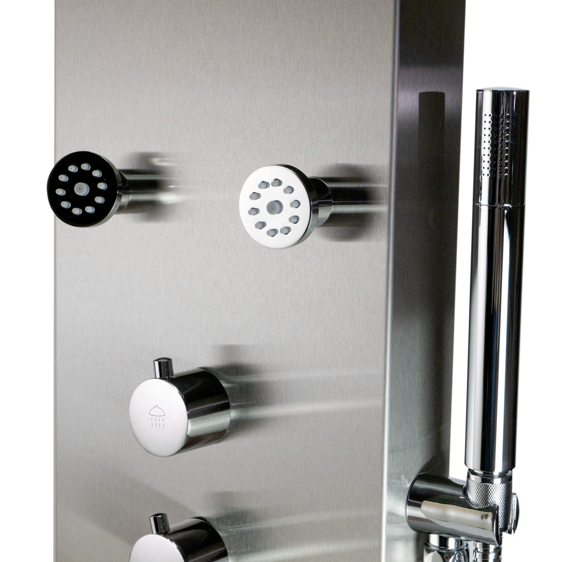 ALFI Brand - Stainless Steel Shower Panel with 6 Body Sprays | ABSP40 ALFI Brand - Stainless Steel Shower Panel with 6 Body Sprays | ABSP40