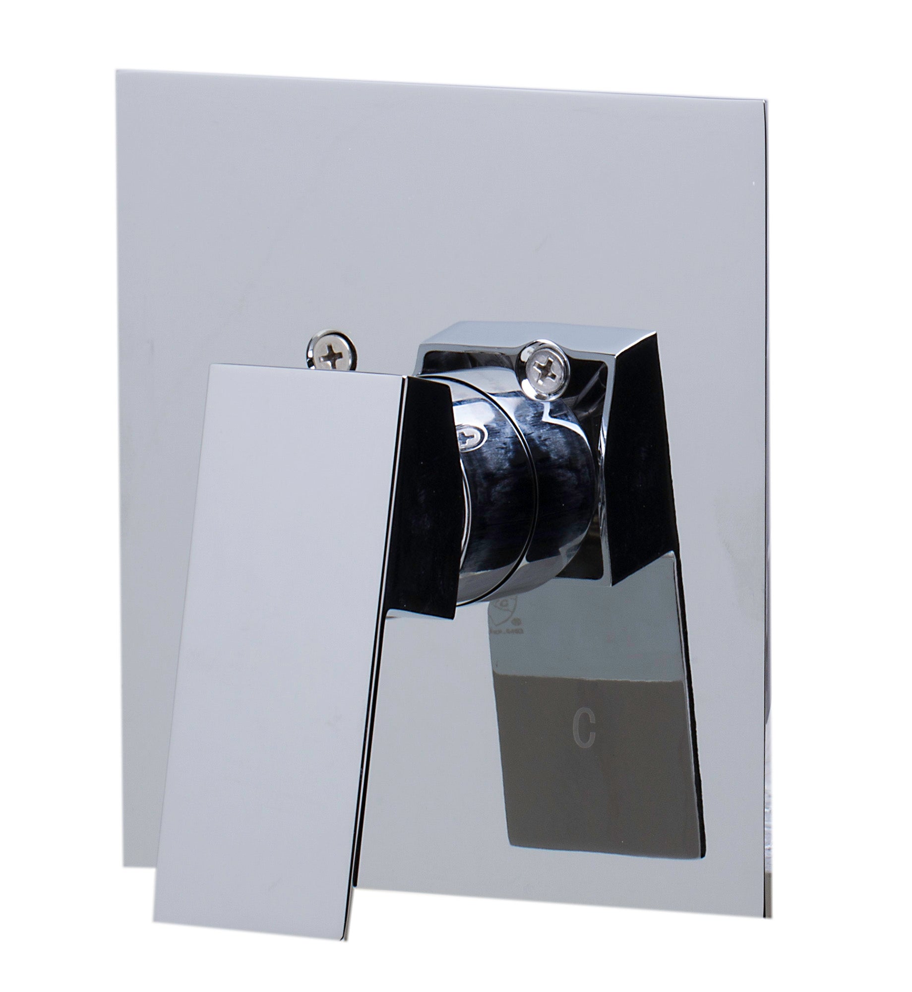 ALFI Brand - Polished Chrome Shower Valve Mixer with Square Lever Handle | AB5501-PC ALFI Brand - Polished Chrome Shower Valve Mixer with Square Lever Handle | AB5501-PC