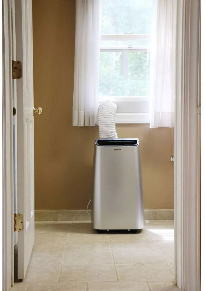 Amana - 12, 000 BTU Portable AC - White/Gray | AMAP121AW-2 Amana - 12, 000 BTU Portable AC - White/Gray | AMAP121AW-2