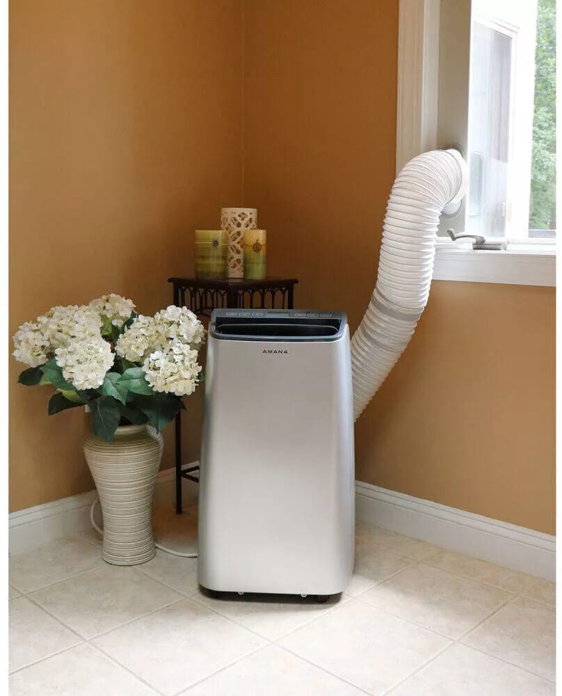 Amana - 12, 000 BTU Portable AC - White/Gray | AMAP121AW-2 Amana - 12, 000 BTU Portable AC - White/Gray | AMAP121AW-2