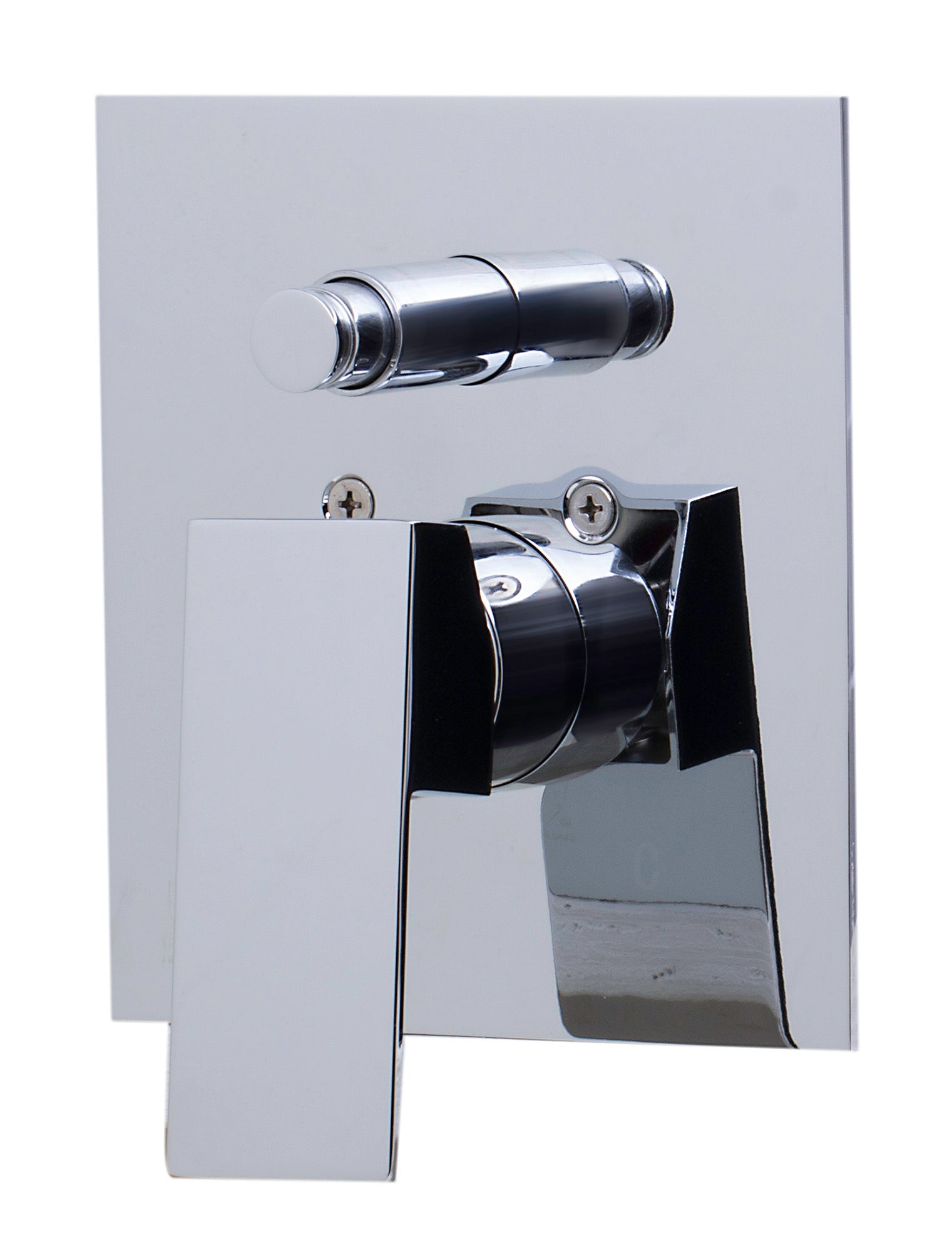 ALFI Brand - Polished Chrome Shower Valve Mixer with Square Lever Handle and Diverter | AB5601-PC ALFI Brand - Polished Chrome Shower Valve Mixer with Square Lever Handle and Diverter | AB5601-PC