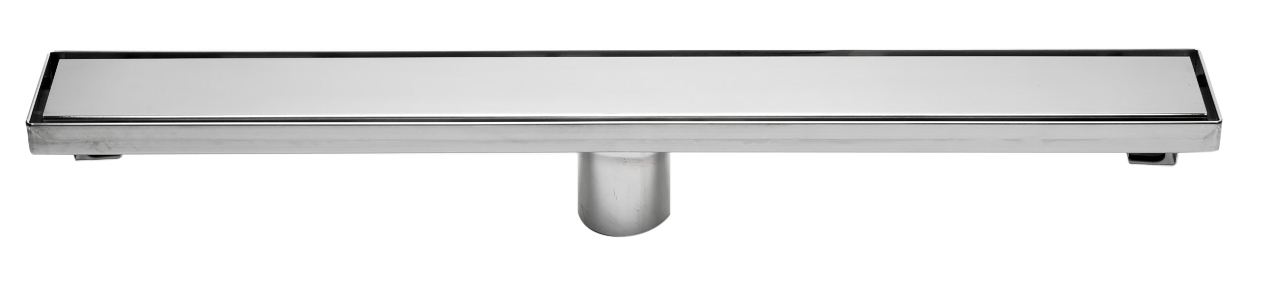 ALFI Brand - 24" Modern Polished Stainless Steel Linear Shower Drain with Solid Cover | ABLD24B-PSS ALFI Brand - 24" Modern Polished Stainless Steel Linear Shower Drain with Solid Cover | ABLD24B-PSS