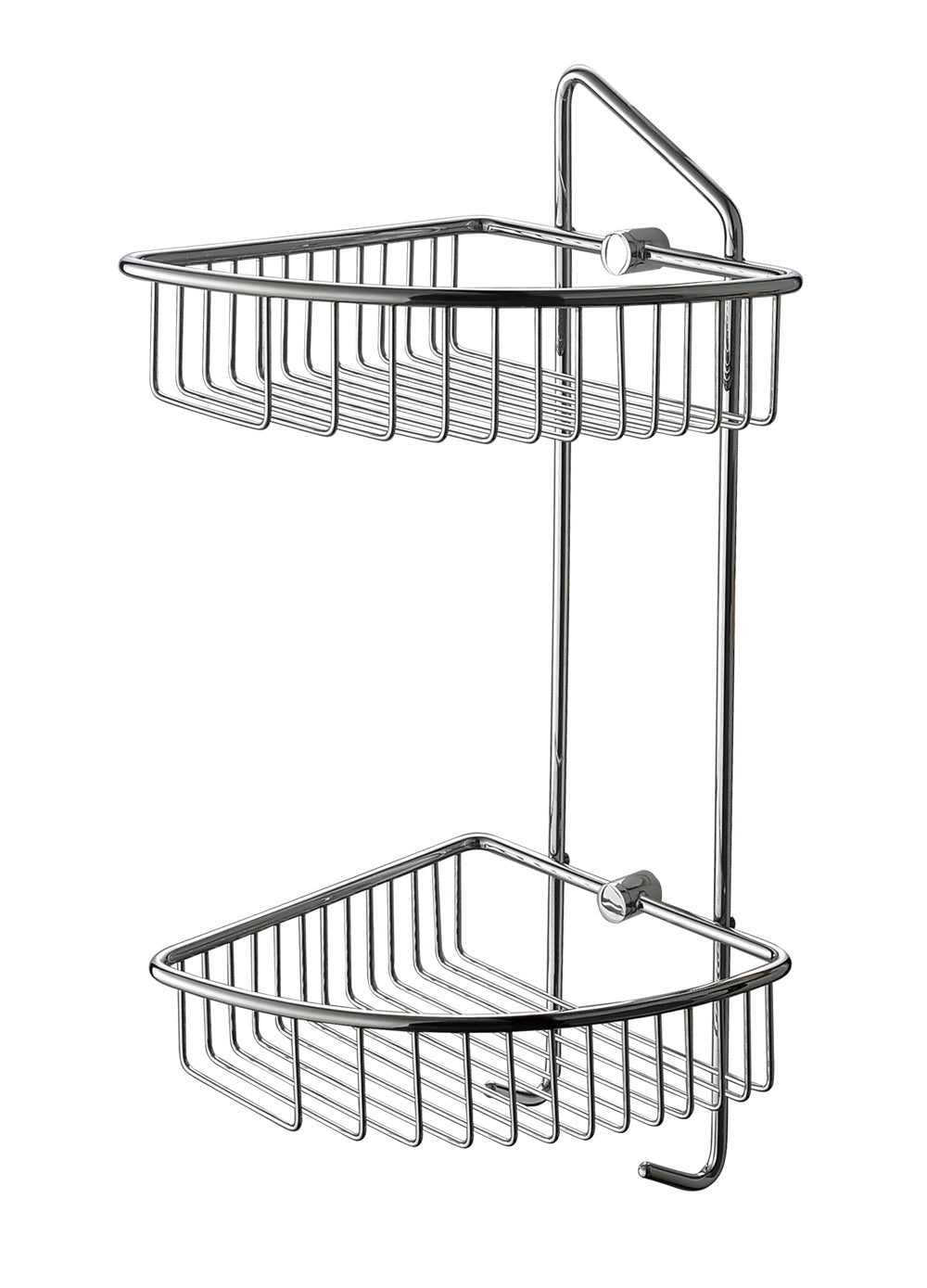 ALFI Brand - Polished Chrome Corner Mounted Double Basket Shower Shelf Bathroom Accessory | AB9532 ALFI Brand - Polished Chrome Corner Mounted Double Basket Shower Shelf Bathroom Accessory | AB9532