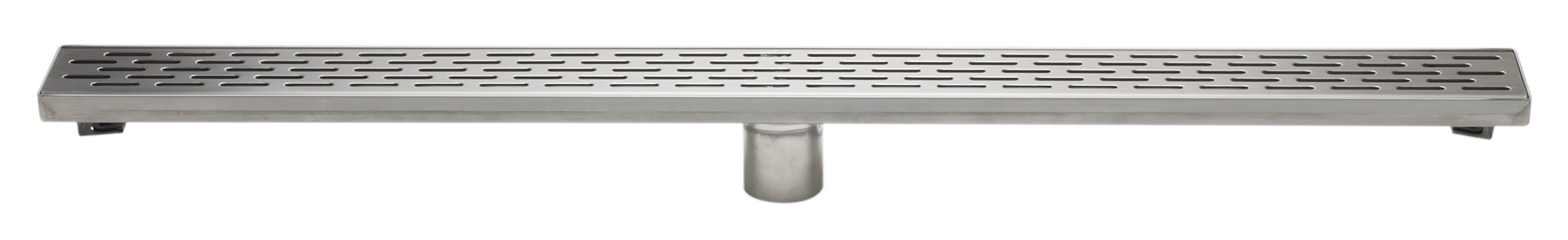 ALFI Brand - 36" Modern Stainless Steel Linear Shower Drain with Groove Holes | ABLD36C-BSS ALFI Brand - 36" Modern Stainless Steel Linear Shower Drain with Groove Holes | ABLD36C-BSS
