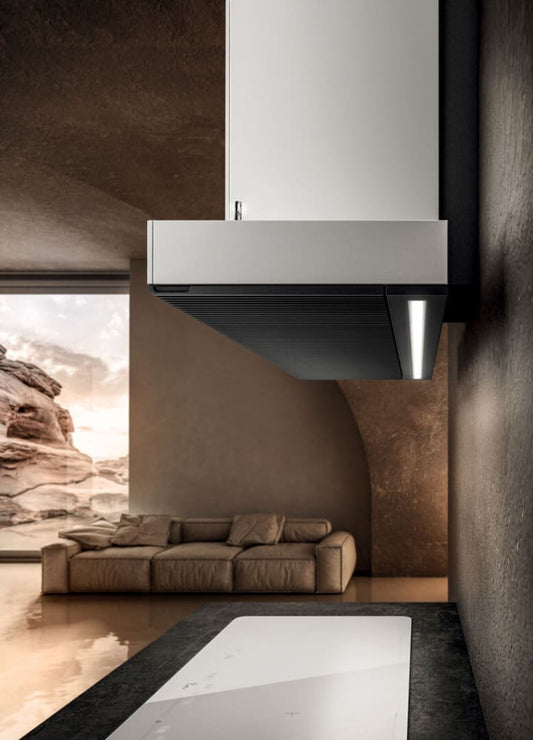 Elica - HAIKU - Iconic - 47 1/8" W x 12.5" - 15" D x 3 1/8" H, Stainless - Wall Mount Hoods | EHK648SS