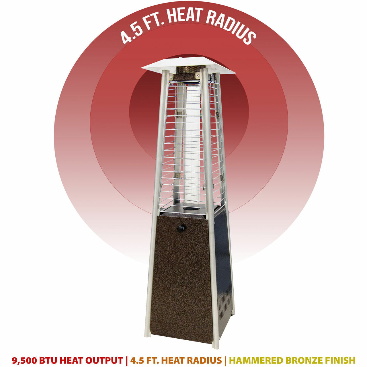 Hanover Table Top Patio Heater HAN0202HB Hanover Table Top Patio Heater HAN0202HB