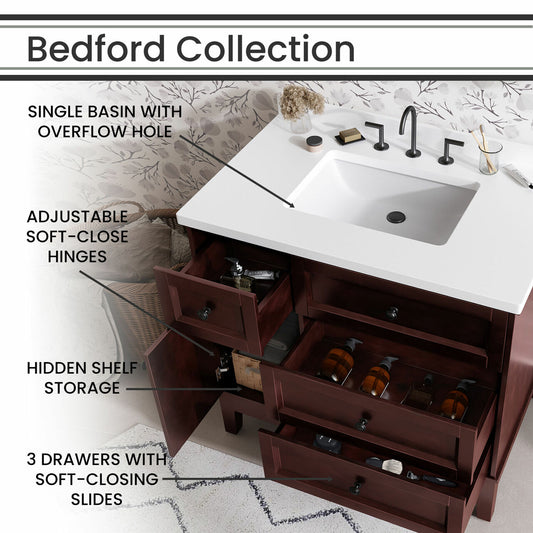 Hanover Bathroom Vanities HANVN0103 36 0BR