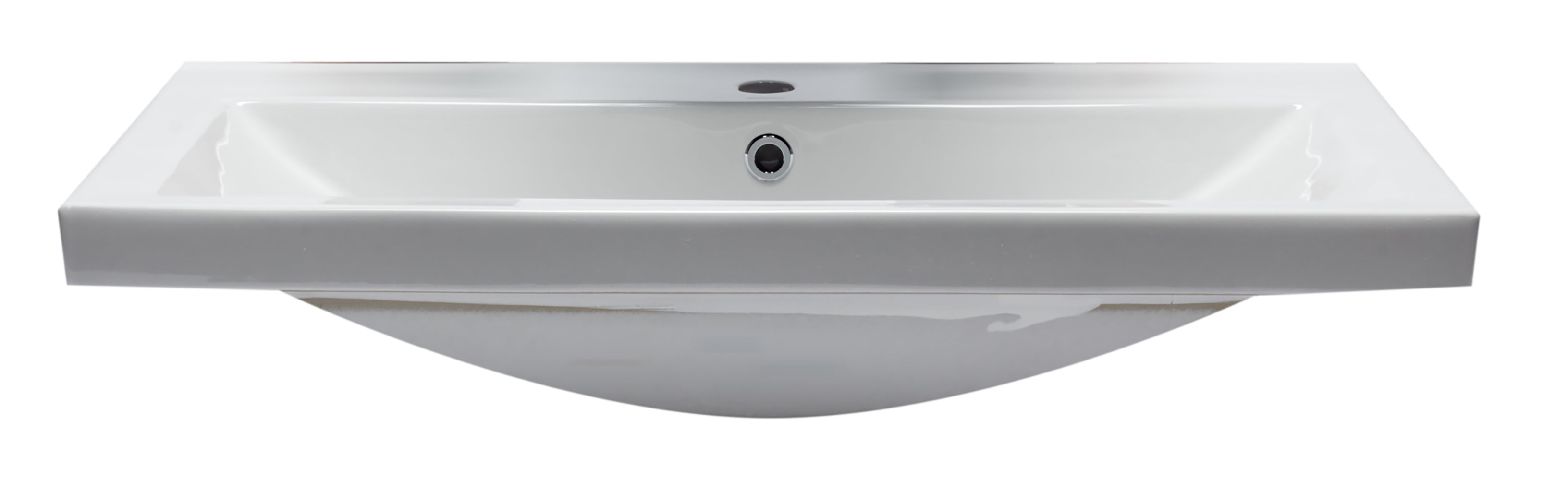 EAGO - White Ceramic 32"x19" Rectangular Drop In Sink | BH001 EAGO - White Ceramic 32"x19" Rectangular Drop In Sink | BH001