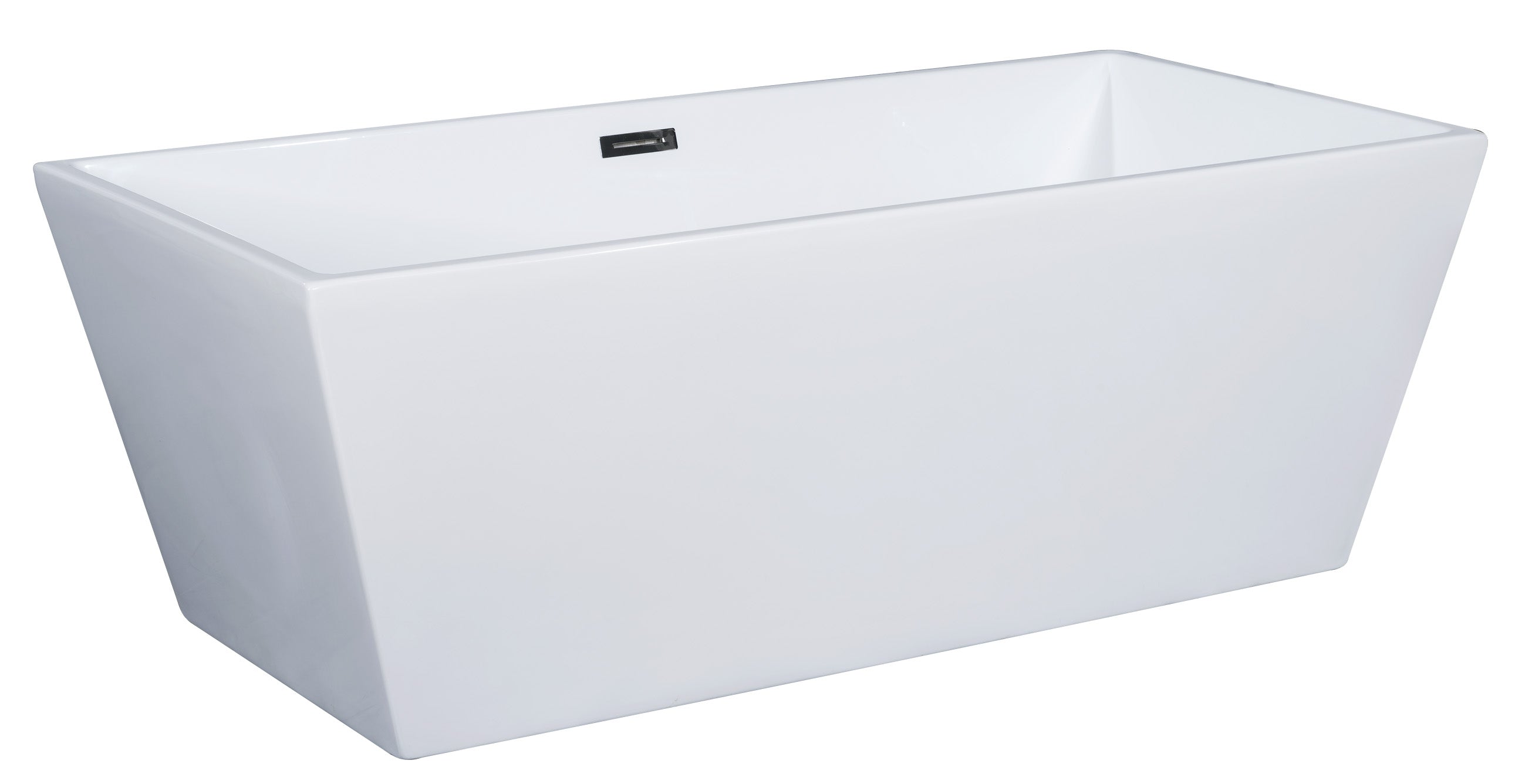 ALFI Brand - 67 inch White Rectangular Acrylic Free Standing Soaking Bathtub | AB8832 ALFI Brand - 67 inch White Rectangular Acrylic Free Standing Soaking Bathtub | AB8832