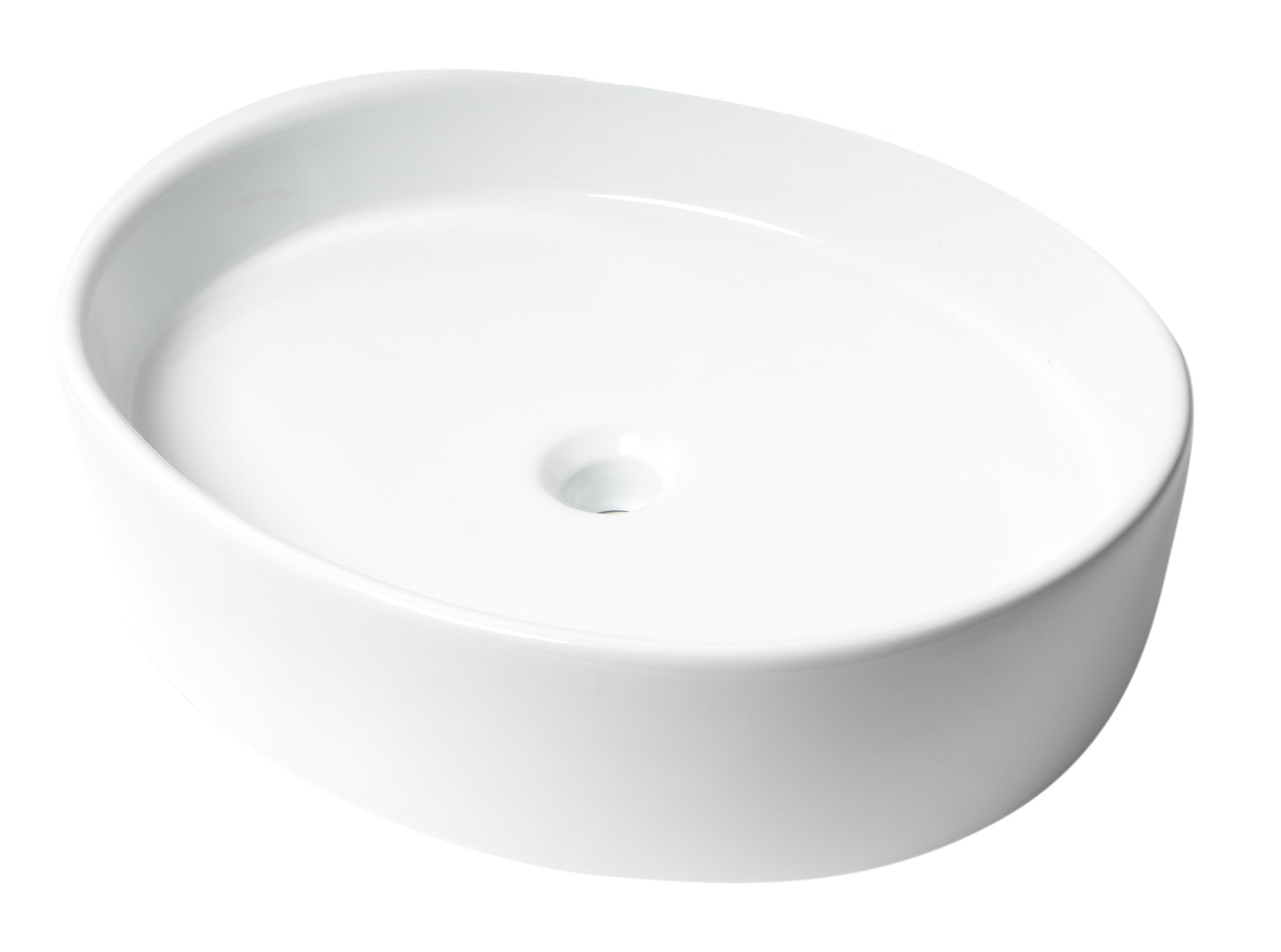 ALFI Brand - White 22" Oval Above Mount Ceramic Sink | ABC911 ALFI Brand - White 22" Oval Above Mount Ceramic Sink | ABC911