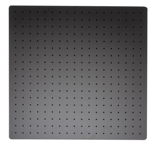 ALFI Brand - Matte Black Stainless Steel 24" Square Ultra-Thin Rain Shower Head | RAIN24S-BM
