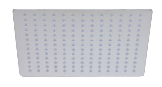ALFI Brand - Solid Brushed Stainless Steel 12" Square Ultra Thin Rain Shower Head | RAIN12S-BSS