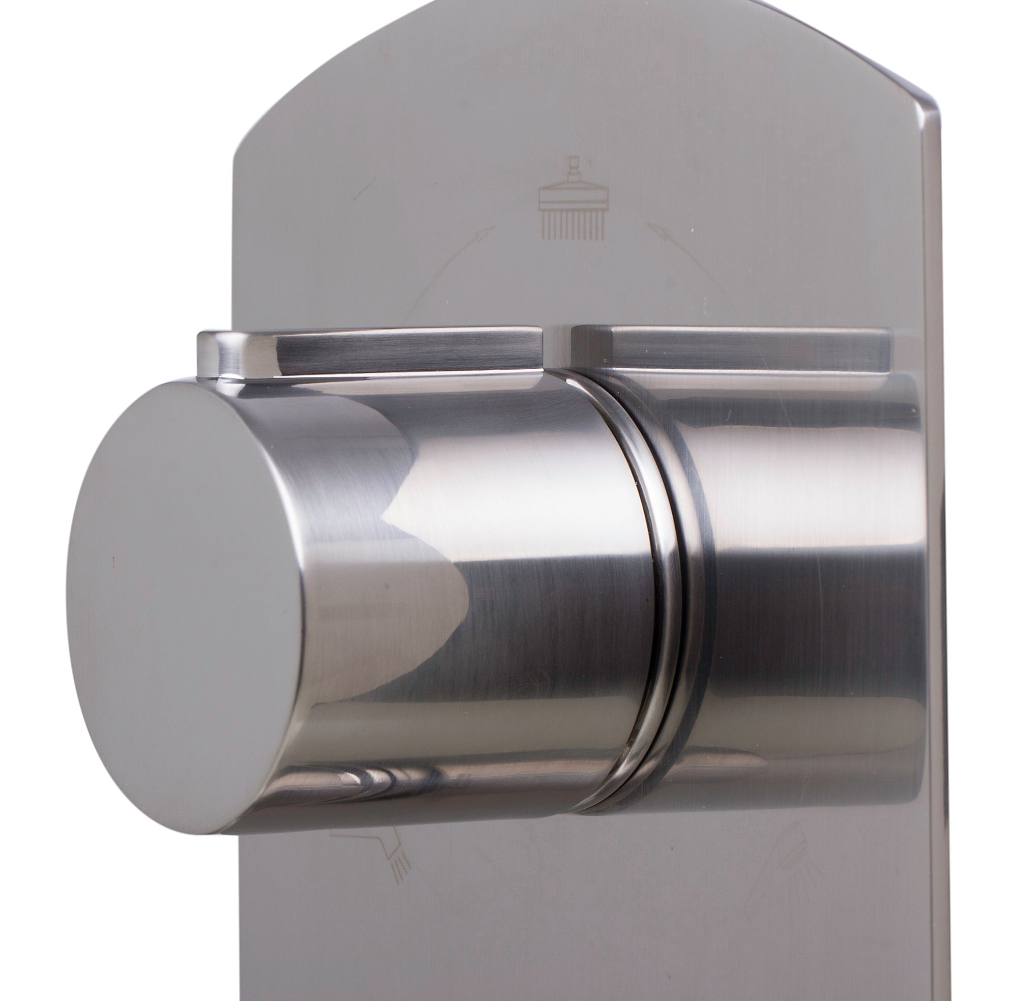 ALFI Brand - Brushed Nickel Concealed 3-Way Thermostatic Valve Shower Mixer Round Knobs | AB4001-BN ALFI Brand - Brushed Nickel Concealed 3-Way Thermostatic Valve Shower Mixer Round Knobs | AB4001-BN
