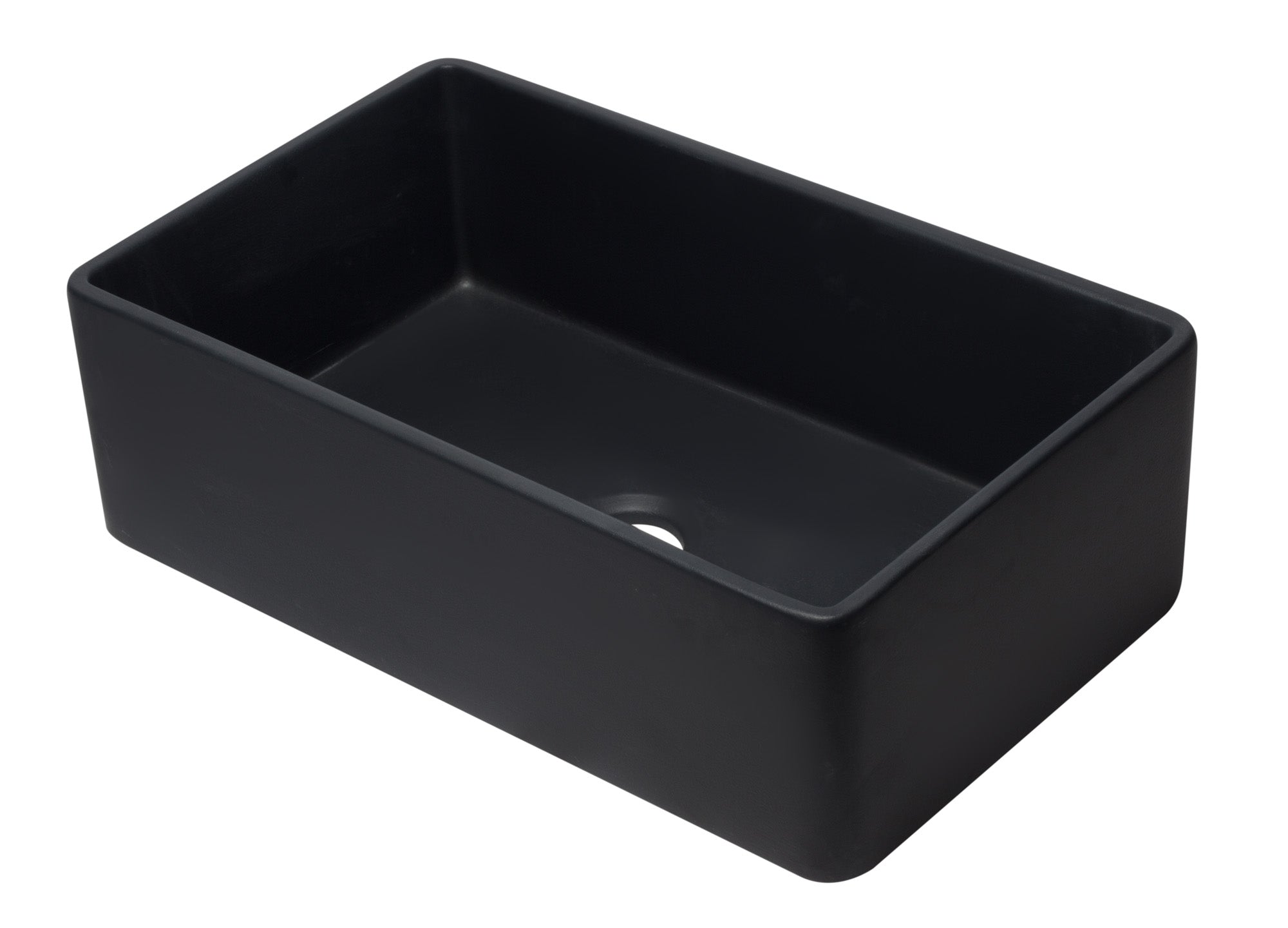 ALFI Brand - 33 inch Black Reversible Single Fireclay Farmhouse Kitchen Sink | AB3320SB-BM ALFI Brand - 33 inch Black Reversible Single Fireclay Farmhouse Kitchen Sink | AB3320SB-BM