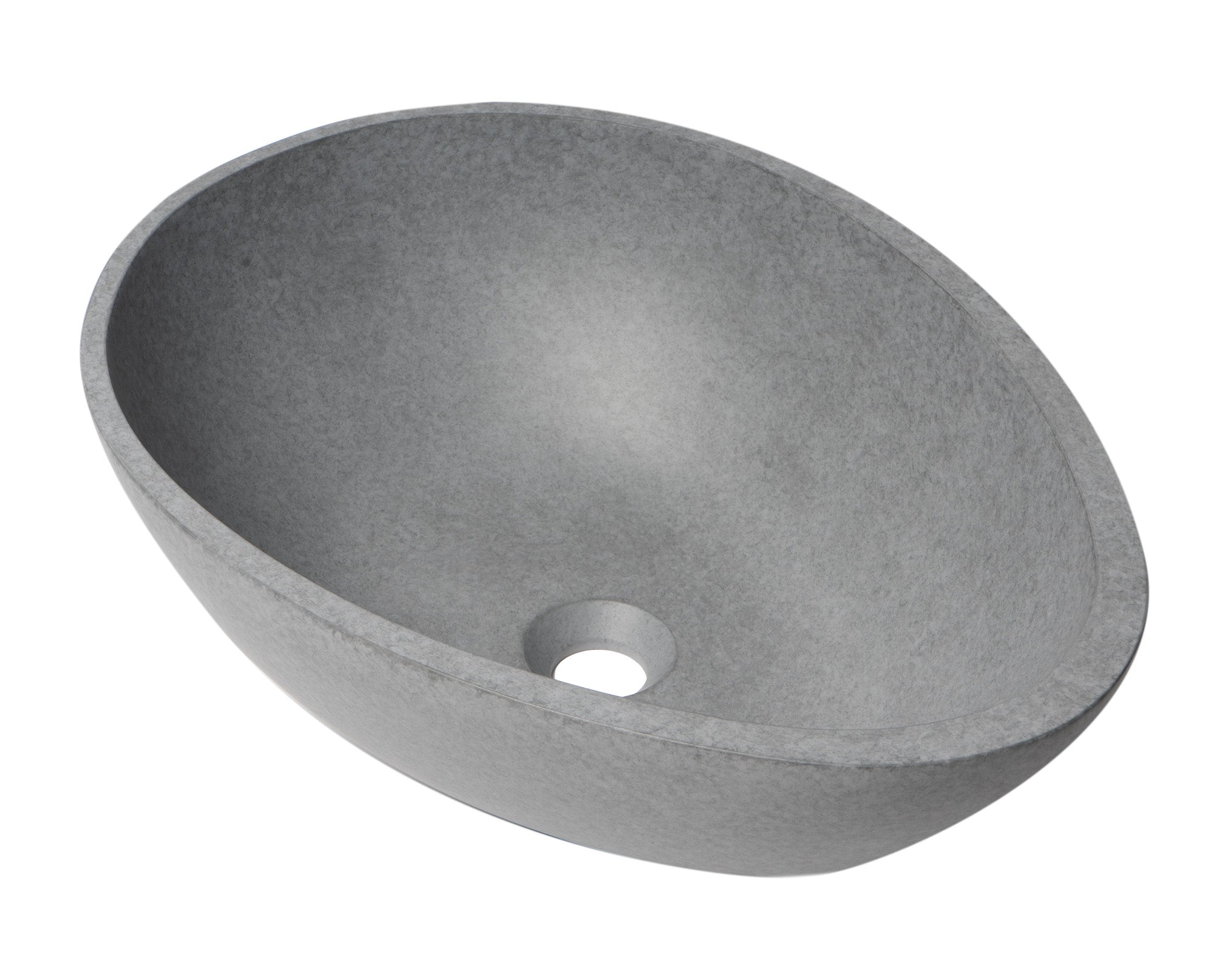 ALFI brand - 21" Solid Concrete Tear Drop Above Mount Vessel Sink - ABCO21O ALFI brand - 21" Solid Concrete Tear Drop Above Mount Vessel Sink - ABCO21O