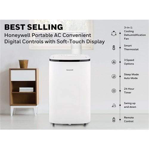 Honeywell Portable A/C Honeywell - 12,000 BTU Portable Air Conditioner, Dehumidifier & Fan Honeywell Portable A/C Honeywell - 12,000 BTU Portable Air Conditioner, Dehumidifier & Fan