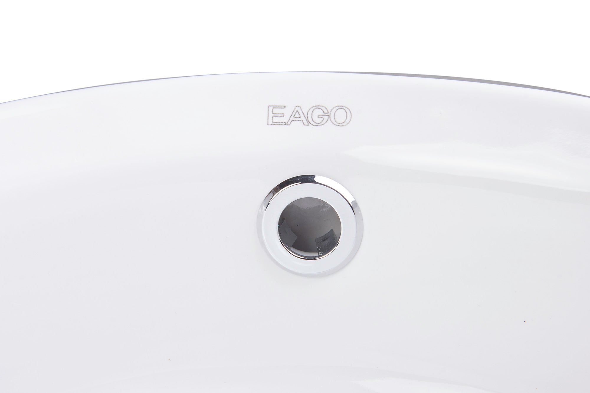 EAGO - 16" ROUND CERAMIC ABOVE MOUNT BATHROOM BASIN VESSEL SINK | BA129 EAGO - 16" ROUND CERAMIC ABOVE MOUNT BATHROOM BASIN VESSEL SINK | BA129