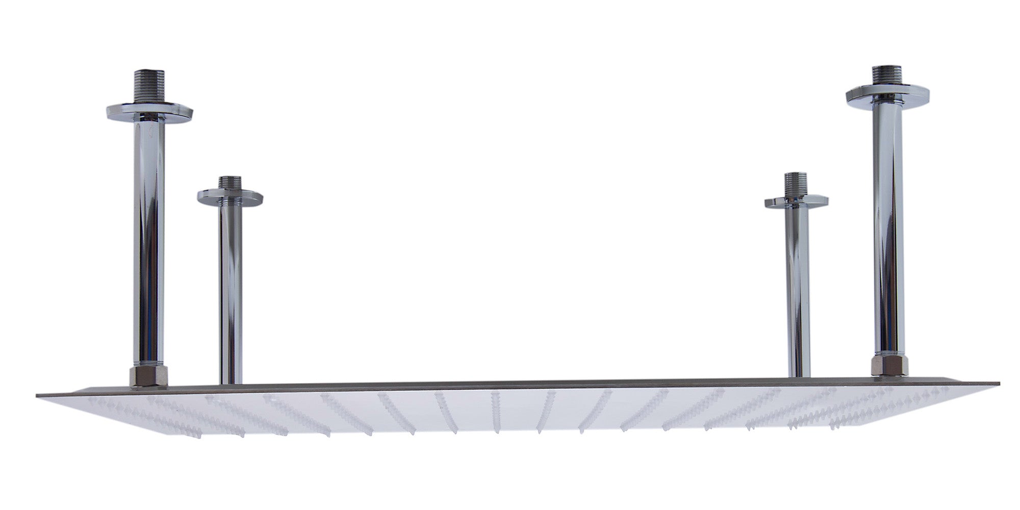 ALFI Brand - 24" Square Brushed Solid Stainless Steel Ultra Thin Rain Shower Head | RAIN24S-BSS ALFI Brand - 24" Square Brushed Solid Stainless Steel Ultra Thin Rain Shower Head | RAIN24S-BSS
