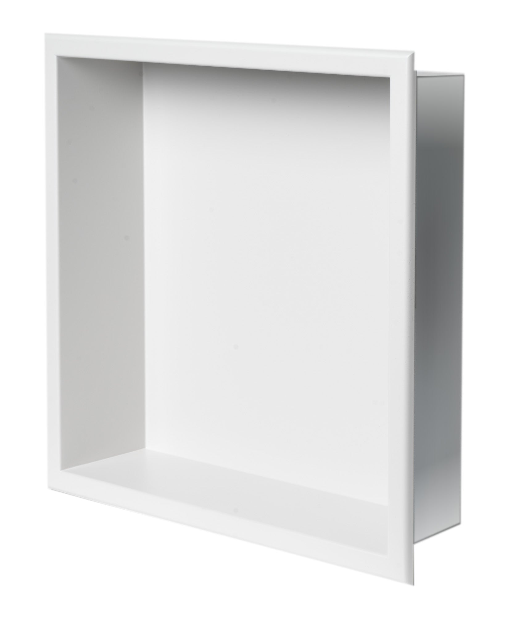 ALFI Brand - 16" x 16" White Matte Stainless Steel Square Single Shelf Bath Shower Niche | ABNC1616-W ALFI Brand - 16" x 16" White Matte Stainless Steel Square Single Shelf Bath Shower Niche | ABNC1616-W