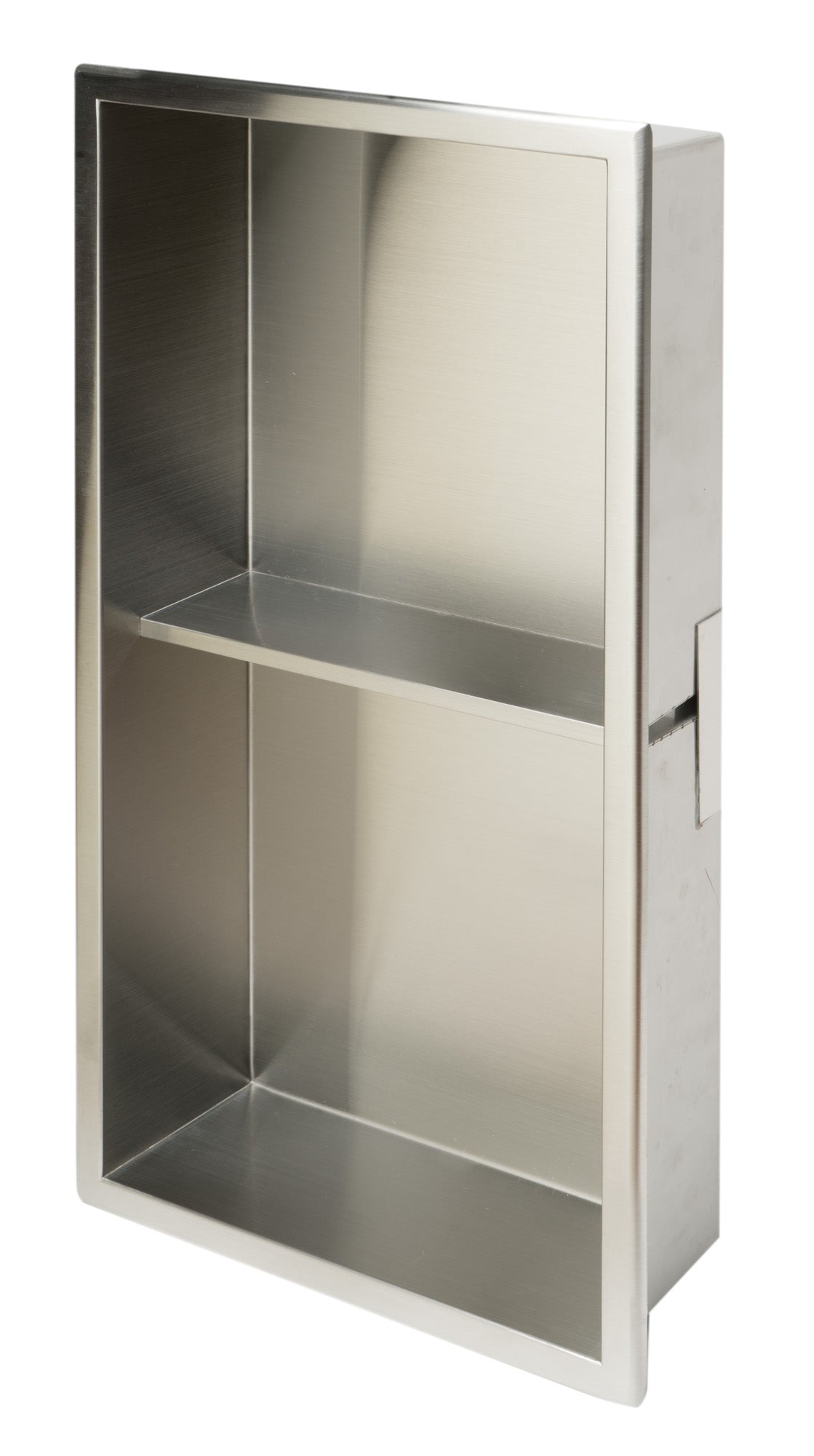 ALFI Brand - 12 x 24 Brushed Stainless Steel Vertical Double Shelf Bath Shower Niche | ABN1224-BSS ALFI Brand - 12 x 24 Brushed Stainless Steel Vertical Double Shelf Bath Shower Niche | ABN1224-BSS
