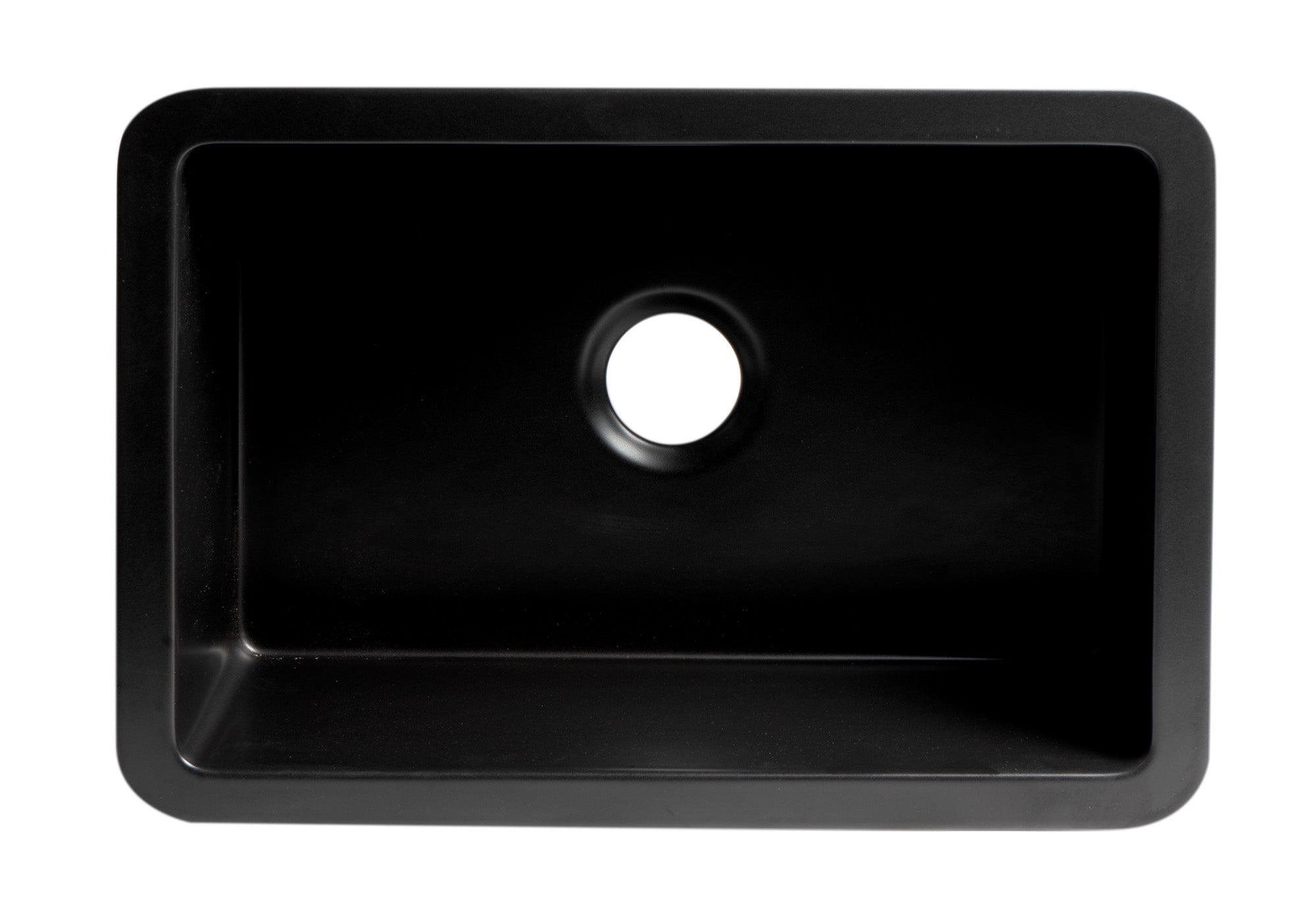 ALFI Brand - Black Matte 27" x 18" Fireclay Undermount / Drop In Firelcay Kitchen Sink | ABF2718UD-BM ALFI Brand - Black Matte 27" x 18" Fireclay Undermount / Drop In Firelcay Kitchen Sink | ABF2718UD-BM