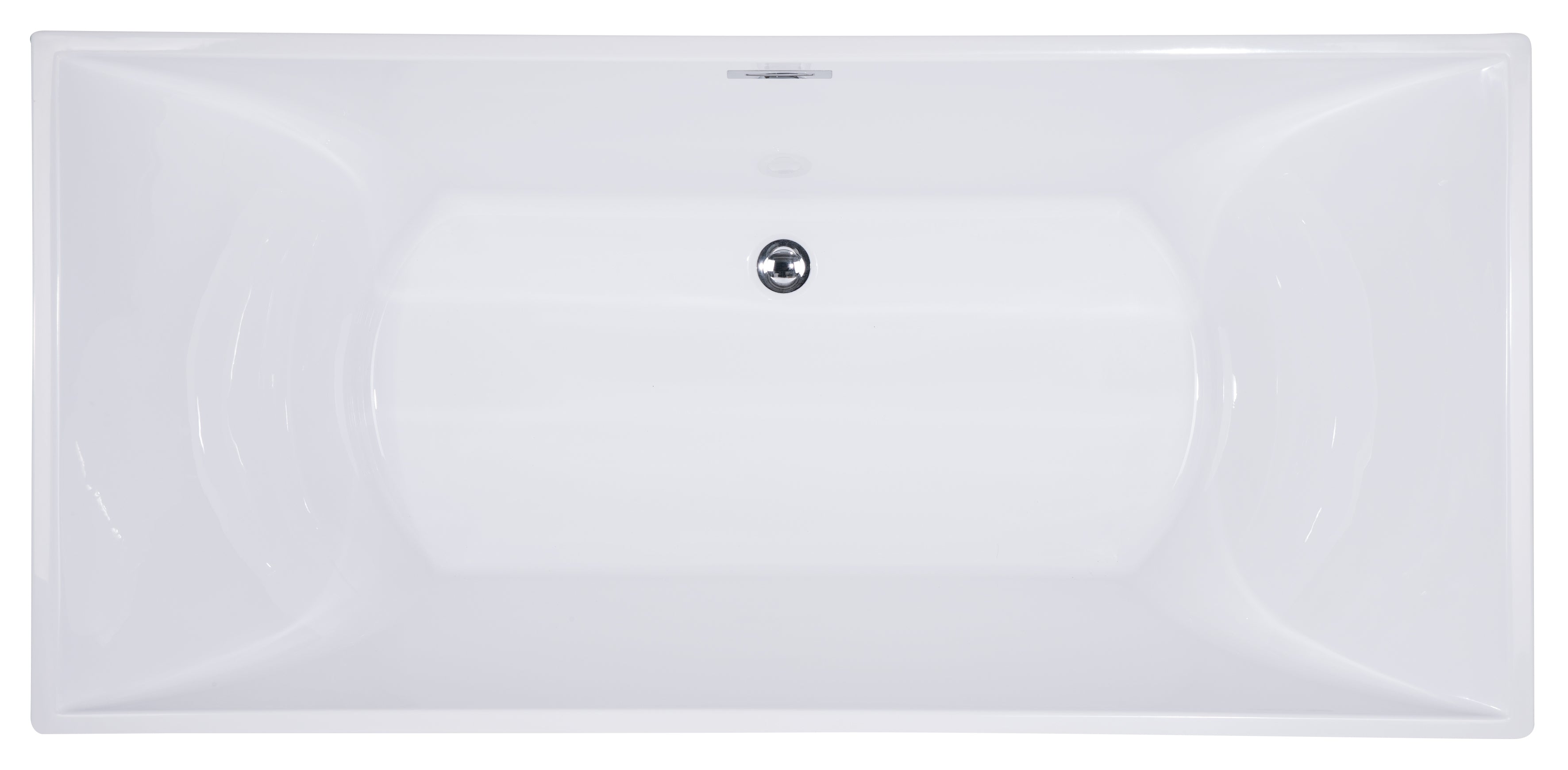ALFI Brand - 67 inch White Rectangular Acrylic Free Standing Soaking Bathtub | AB8840 ALFI Brand - 67 inch White Rectangular Acrylic Free Standing Soaking Bathtub | AB8840