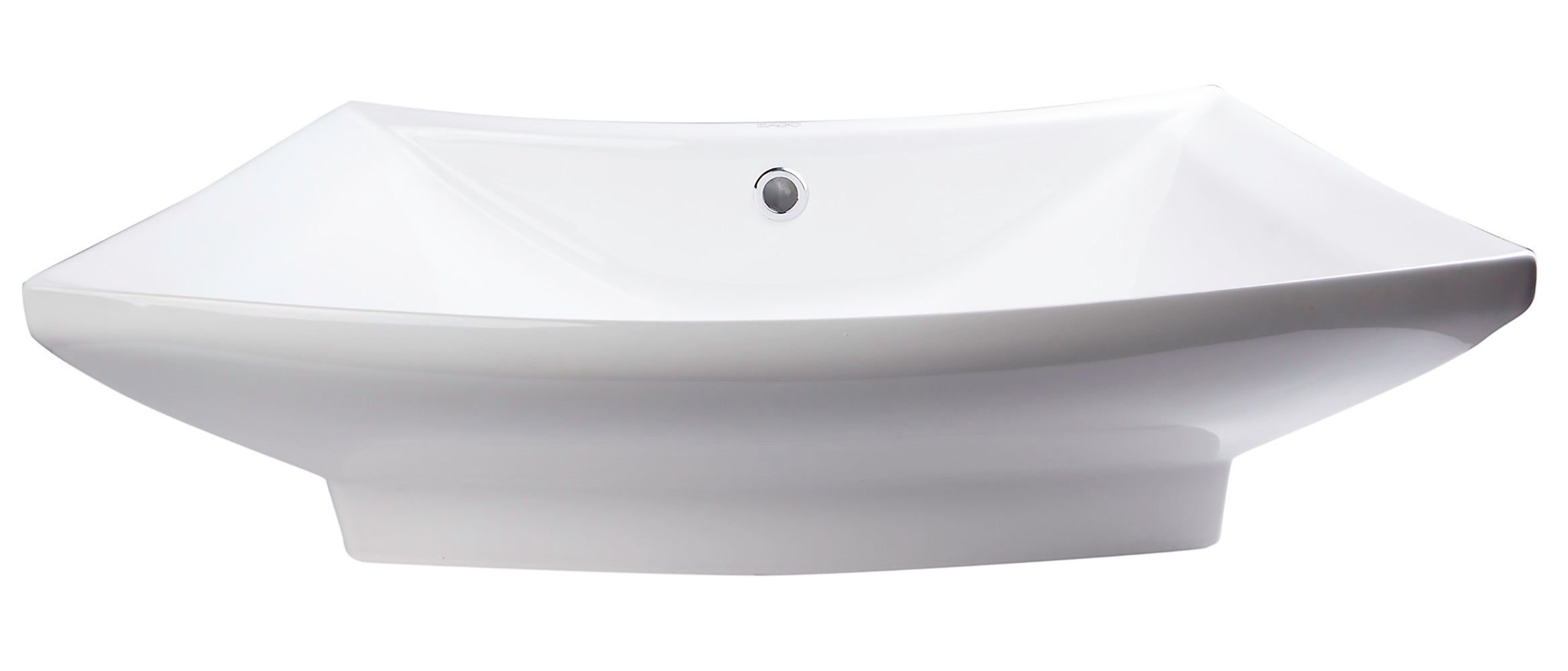EAGO - 28" Rectangular Porcelain Bathroom Vessel Sink with Single Hole | BA142 EAGO - 28" Rectangular Porcelain Bathroom Vessel Sink with Single Hole | BA142
