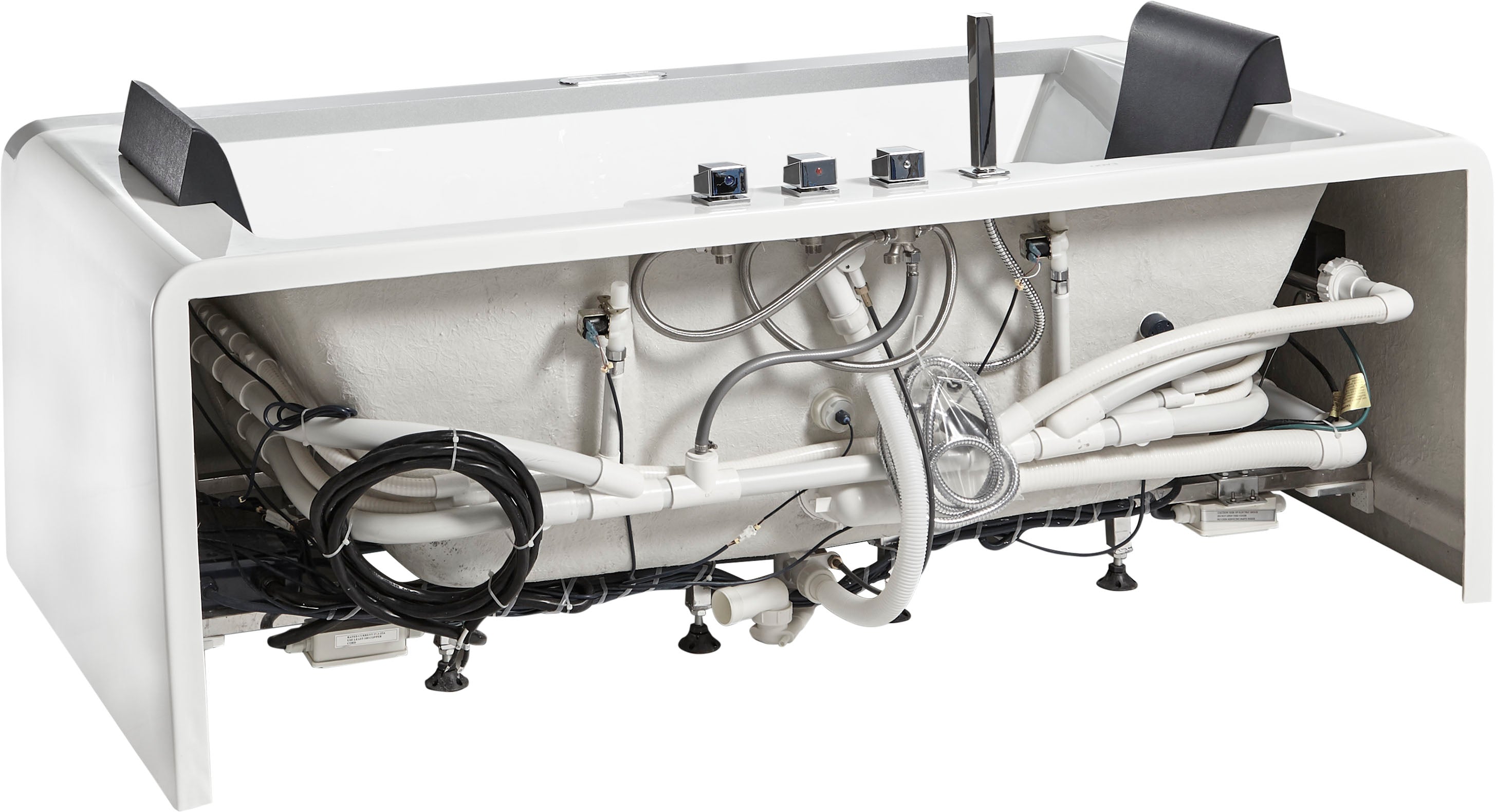 EAGO - 6 ft Clear Rectangular Acrylic Whirlpool Bathtub for Two | AM196ETL EAGO - 6 ft Clear Rectangular Acrylic Whirlpool Bathtub for Two | AM196ETL