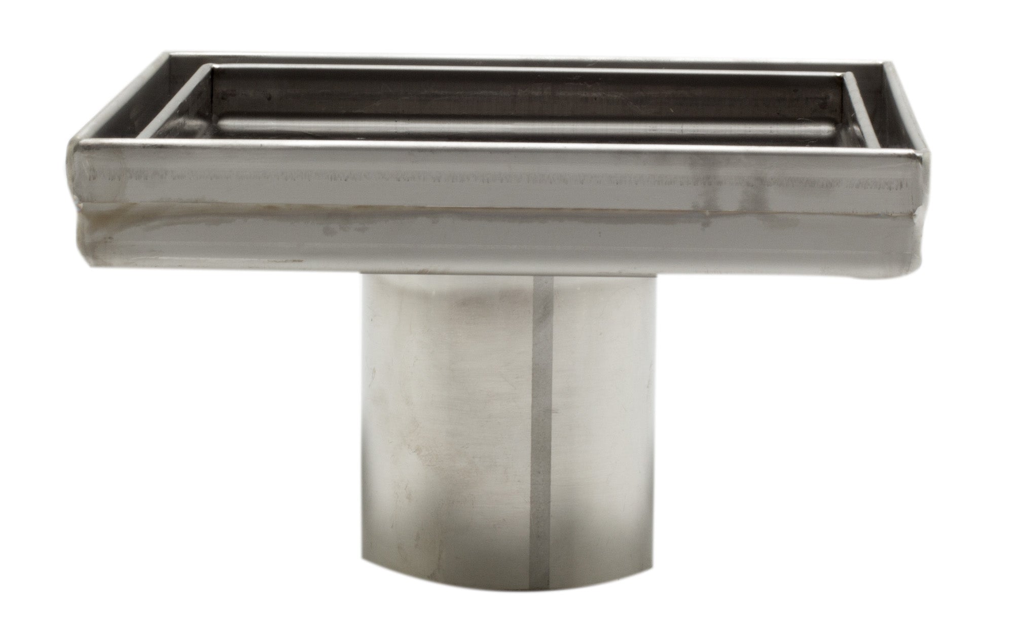 ALFI Brand - 5" x 5" Modern Square Stainless Steel Shower Drain w/o Cover | ABSD55A ALFI Brand - 5" x 5" Modern Square Stainless Steel Shower Drain w/o Cover | ABSD55A