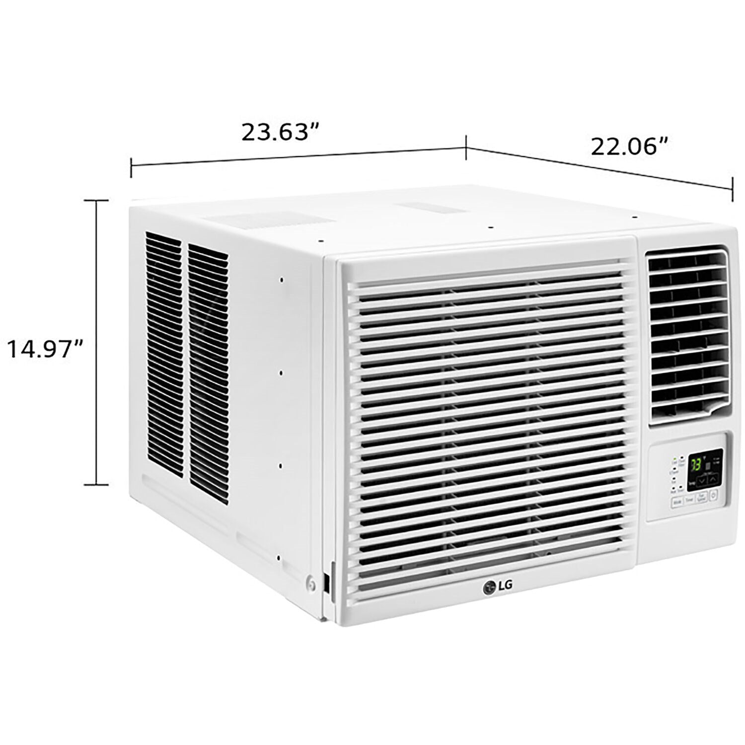 LG - 12,000 BTU Heat/Cool Window Air Conditioner w/Wifi Controls | LW1221HRSM LG - 12,000 BTU Heat/Cool Window Air Conditioner w/Wifi Controls | LW1221HRSM