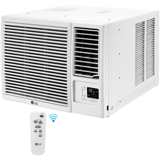 LG - 7,500 BTU Heat/Cool Window Air Conditioner w/Wifi Controls | LW8021HRSM