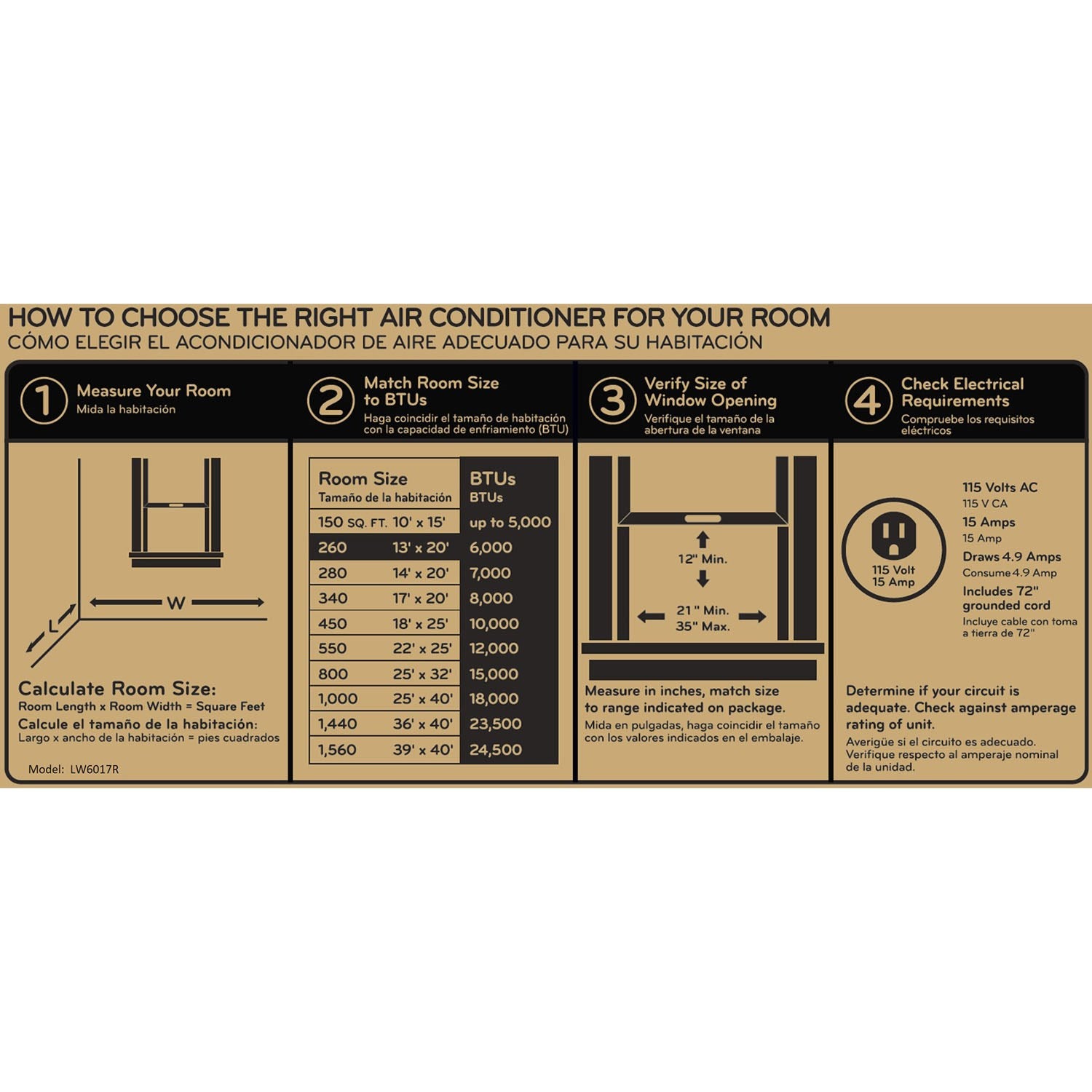 LG - 6,000 BTU Window Air Conditioner | LW6017R LG - 6,000 BTU Window Air Conditioner | LW6017R