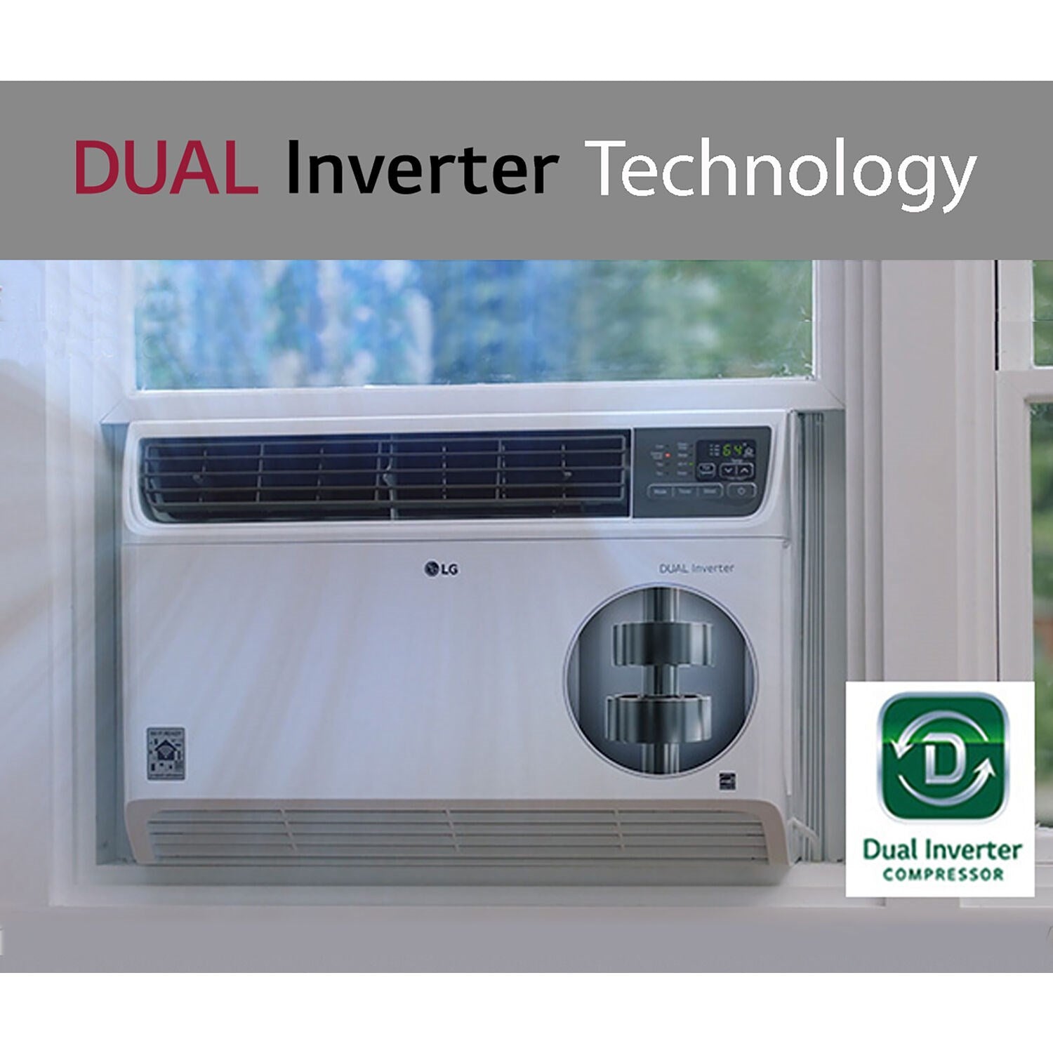 LG - 8,000 BTU Inverter Window Air Conditioner | LW8022IVSM LG - 8,000 BTU Inverter Window Air Conditioner | LW8022IVSM