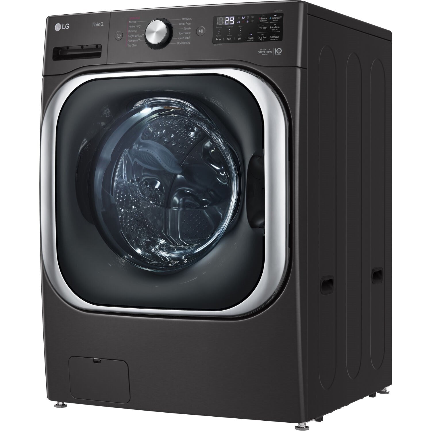 LG - 5.2 Cu. Ft. High-Efficiency Stackable Smart Front Load Washer with Steam and TurboWash | WM8900HBA LG - 5.2 Cu. Ft. High-Efficiency Stackable Smart Front Load Washer with Steam and TurboWash | WM8900HBA
