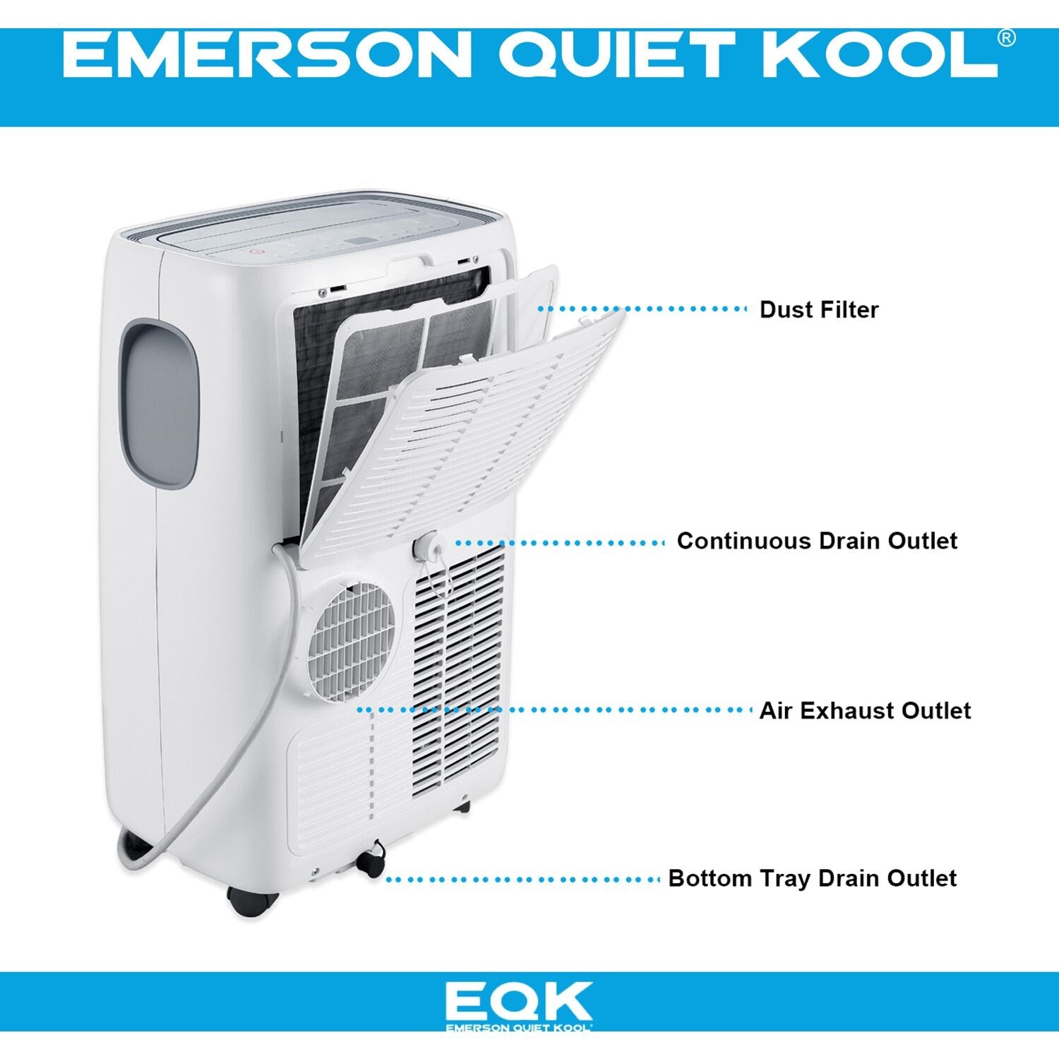 Emerson Quiet - 12000 BTU Portable Air Conditioner | EAPC12RD1 Emerson Quiet - 12000 BTU Portable Air Conditioner | EAPC12RD1
