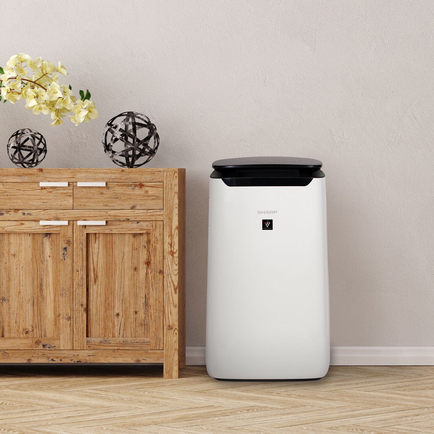 Sharp - Air Purifier, True HEPA, Plasmacluster, Wi-Fi (Large Rooms) | FX-J80UW Sharp - Air Purifier, True HEPA, Plasmacluster, Wi-Fi (Large Rooms) | FX-J80UW