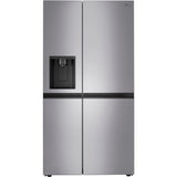 LG - 27 CF Side-by-Side, Ice & Water Dispenser, Stainless Look LG - 27 CF Side-by-Side, Ice & Water Dispenser, Stainless Look
