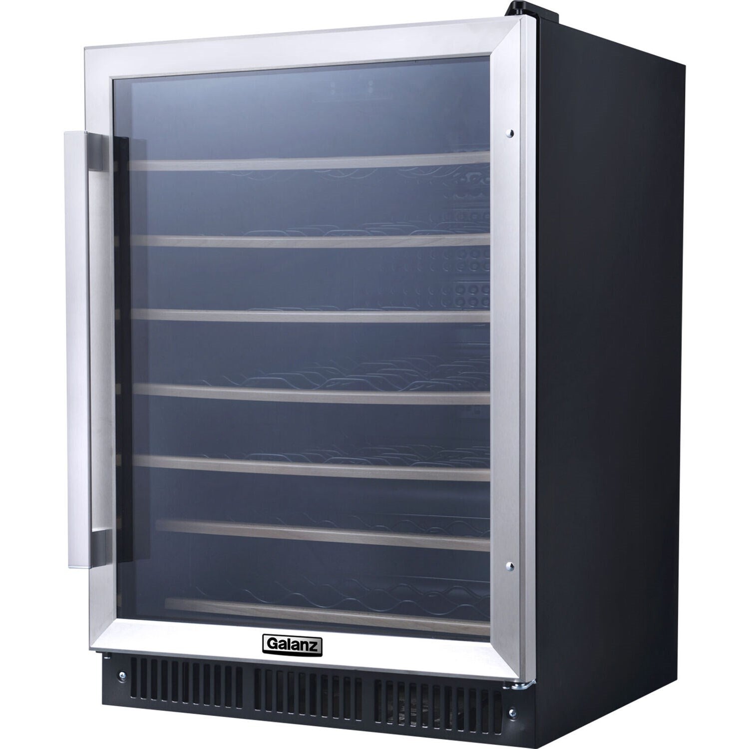 GALANZ - 24 in. 47-Bottle Wine Cooler in Stainless Steel, with Electrical Temperature Control | GLW57MS2B16 GALANZ - 24 in. 47-Bottle Wine Cooler in Stainless Steel, with Electrical Temperature Control | GLW57MS2B16