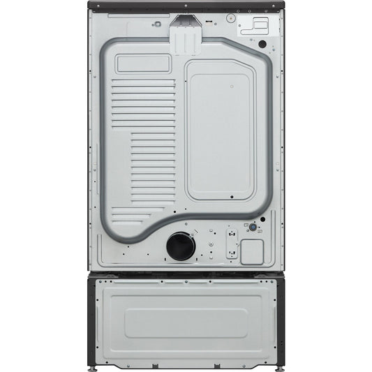 LG - 9.0 cu. ft. Mega Capacity Electric Dryer with with Sensor Dry, Turbo Steam in Black Steel | DLEX8900B