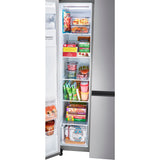 LG - 27 CF Side-by-Side, Ice & Water Dispenser, Stainless Look LG - 27 CF Side-by-Side, Ice & Water Dispenser, Stainless Look