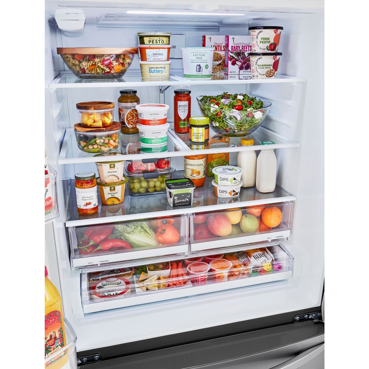 LG - 29 CF 3-Door Refrigerator, Water Only Dispenser, Stainless Look LG - 29 CF 3-Door Refrigerator, Water Only Dispenser, Stainless Look